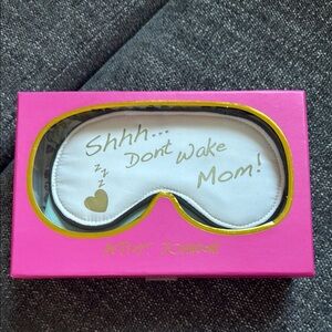 Betsey Johnson Pink and Gold Sleep Mask